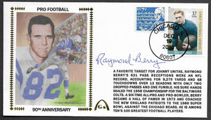 Raymond Berry Autographed Gateway Stamp Commemorative Cachet Envelope