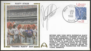 Rusty Staub Autographed Thanks Rusty Day Gateway Stamp Cachet Envelope