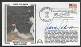 Vince Coleman Rookie Stolen Base Record Gateway Stamp Cachet Envelope - Coleman Autograph Only
