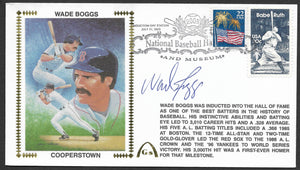 Wade Boggs Hall Of Fame Autographed Gateway Stamp Envelope
