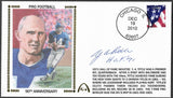 Y.A. Tittle Autographed Football 90 Years Gateway Stamp Cachet Envelope