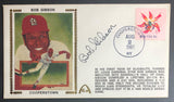 Bob Gibson Autographed Hall Of Fame Gateway Stamp Cachet Envelope