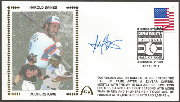 Harold Baines Autographed Hall Of Fame Gateway Stamp Envelope –
